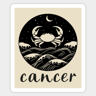 Cancer Zodiac Sign Cosmic Crab Art Magnet
